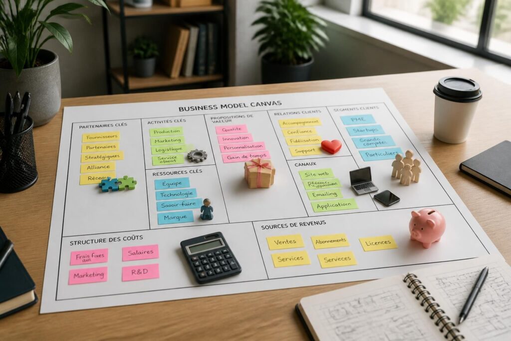 découvrez un exemple complet et commenté du business model canvas pour mieux comprendre chaque étape et optimiser votre stratégie d'entreprise.